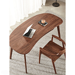 Стол рабочий округлой формы с ящиком  Working Moonnut Table варинант исполнения - 6 | Loft Concept в Тюмени