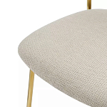 Стул барный широкой полукруглой спинкой на золотистых ножках Chair Smooth Shapes варинант исполнения - 5 | Loft Concept в Тюмени