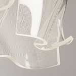 Подвесной светильник цилиндрической формы с прозрачным волнистым плафоном Wave Line варинант исполнения - 8 | Loft Concept в Тюмени