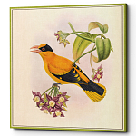 Постер на холсте с изображением птиц и цветов Blooming Birds Poster варинант исполнения - 7 | Loft Concept в Тюмени