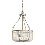 Люстра подвесная с чашеобразным плафоном из прозрачных стеклянных прутьев Kichler варинант исполнения - 1 | Loft Concept в Тюмени