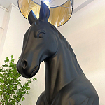 Horse Statue Floor Lamp Большой светильник Черная Лошадь варинант исполнения - 4 | Loft Concept в Тюмени