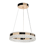 Люстра в виде кольца золотого цвета с прозрачными вставками Radiant Rail варинант исполнения - 2 | Loft Concept в Тюмени