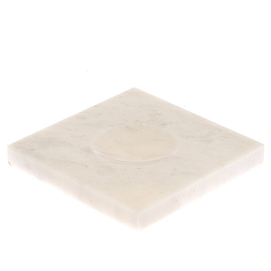 Подставка под шар квадратная из натурального камня Мрамор Белый Natural Stone Sphere Stands