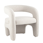 Кресло дизайнерское для лаунж зоны жемчужного цвета Pearl Lounge варинант исполнения - 10 | Loft Concept в Тюмени