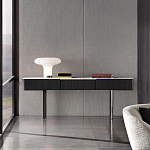 Консоль чёрная с 3-мя выдвижными ящиками Lou варинант исполнения - 3 | Loft Concept в Тюмени