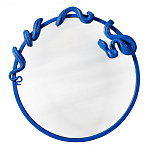 Зеркало круглое в синей раме в виде змеи Temptation варинант исполнения - 1 | Loft Concept в Тюмени