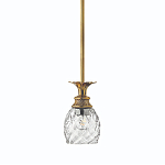 Подвесной светильник цвета латунь с прозрачнымплафоном в форме ананаса Hinkley варинант исполнения - 1 | Loft Concept в Тюмени