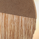 Бра круглое натуральная пробка с бахромой Natural Cork варинант исполнения - 2 | Loft Concept в Тюмени