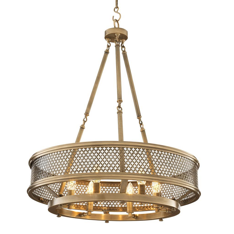 Люстра Eichholtz Chandelier Savoie Латунь Античная полированная в Тюмени | Loft Concept 