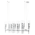 Люстра подвесная прямоугольная с 10-ю цилиндрическими плафонами LIAISON варинант исполнения - 5 | Loft Concept в Тюмени