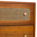 Комод с 6-ю ящиками с декором из ротанга Degarmo Chest of Drawers варинант исполнения - 5 | Loft Concept в Тюмени