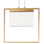 Подвесной геометрический светильник со стеклом Rectangle Geometry Glass Chandelier варинант исполнения - 1 | Loft Concept в Тюмени