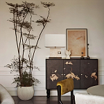 Настольная лампа с прямоугольным основанием из натурального камня c тканевым абажуром Lapis Tiburtinus варинант исполнения - 5 | Loft Concept в Тюмени