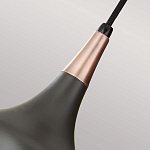  Подвесной светильник с каплевидным плафоном темного цвета Feiss варинант исполнения - 4 | Loft Concept в Тюмени