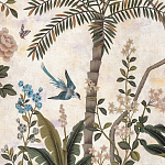 Обои ручная роспись Siam White Metal варинант исполнения - 4 | Loft Concept в Тюмени