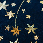 Обои с вышивкой ручной работы Cosmos Original colourway on velvet варинант исполнения - 2 | Loft Concept в Тюмени