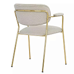 Стул Singer Chair с подлокотниками серый на золотистых ножках варинант исполнения - 3 | Loft Concept в Тюмени