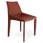 Стул коричневый из искуственной кожи на 4-х ножках Enigma Brown варинант исполнения - 1 | Loft Concept в Тюмени