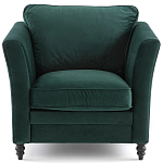 Кресло с обивкой из хлопкового велюра Porter Green Armchair варинант исполнения - 2 | Loft Concept в Тюмени