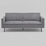 Диван современный вельветовый прямой Worcester Серый варинант исполнения - 2 | Loft Concept в Тюмени