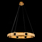 Люстра в виде кольца из натурального камня Golden Alavastor варинант исполнения - 1 | Loft Concept в Тюмени