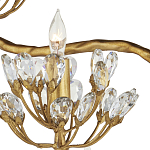 Торшер золотой в виде растения Golden Flower Glade варинант исполнения - 1 | Loft Concept в Тюмени