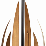 Торшер с основанием в виде стебля с листьями и тканевым абажуром Flowing Leaves варинант исполнения - 2 | Loft Concept в Тюмени