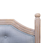 Изголовье кровати серое с мягкой обивкой из рогожки Emma Headboard варинант исполнения - 2 | Loft Concept в Тюмени