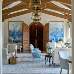 Обои ручная роспись Le Brésil Mer Bleue варинант исполнения - 4 | Loft Concept в Тюмени