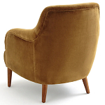 Кресло велюровое золотистого цвета Diaspro Gold  Armchair варинант исполнения - 3 | Loft Concept в Тюмени