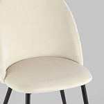 Мягкий стул в бежевом велюре Miruna Chair варинант исполнения - 7 | Loft Concept в Тюмени