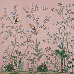 Обои ручная роспись Amazonia Florence Pink dyed silk варинант исполнения - 2 | Loft Concept в Тюмени