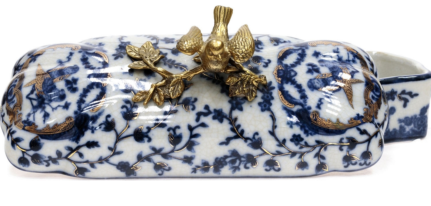 Шкатулка Pattern & Bronze Birds Long Шкатулка Pattern & Bronze Birds Long - Loft-Concept в Тюмени