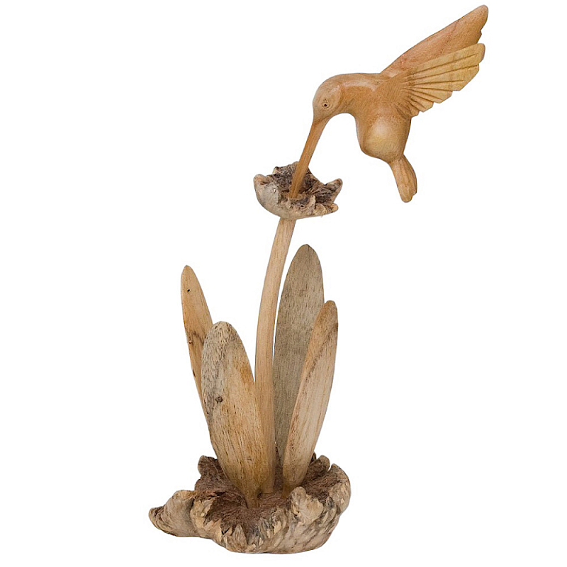 Статуэтка из дерева колибри Animals of the World Светло-коричневый  в Тюмени | Loft Concept 