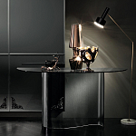 Консоль дымчатого цвета с изогнутым основанием Arabesque варинант исполнения - 4 | Loft Concept в Тюмени