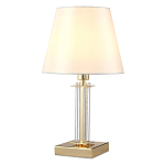 Настольная лампа с белым тканевым абажуром в форме конуса Laurent варинант исполнения - 6 | Loft Concept в Тюмени