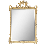 Зеркало настенное в раме бежевого цвета с эффектом старины Classic Ornament Mirror варинант исполнения - 1 | Loft Concept в Тюмени