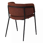 Стул полукруглый мягкий с буклированной обивкой Chair with Boucle Upholstery варинант исполнения - 7 | Loft Concept в Тюмени