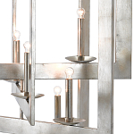 Люстра серебряная из пересекающихся квадратных элементов Intersecting Squares  варинант исполнения - 1 | Loft Concept в Тюмени