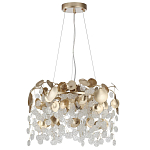 Люстра с декоративными подвесками из прозрачного стекла в форме монеток FAIRYTREE Light варинант исполнения - 2 | Loft Concept в Тюмени