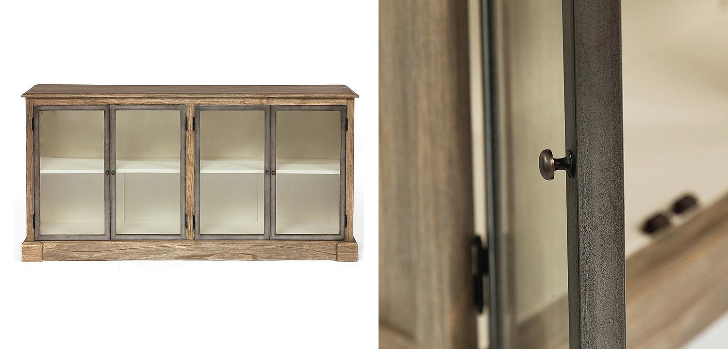 Комод Provence Jacob Chest of Drawers glass doors Комод Provence Jacob Chest of Drawers glass doors - Loft-Concept в Тюмени