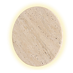 Бра с круглым плафоном из травертина Shaw Marble Lighting варинант исполнения - 3 | Loft Concept в Тюмени