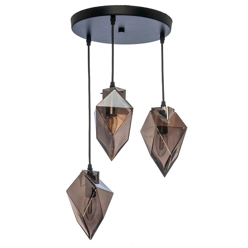Люстра Glass crystal Черный Серый (Gray) Люстра Glass crystal Черный Серый (Gray) в Тюмени | Loft Concept