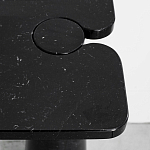 Консоль чёрная на 2-х конусообразных ножках Eros варинант исполнения - 1 | Loft Concept в Тюмени