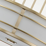 Подвесной светильник цвета латунь с белым матовым плафоном с геометрическим рисунком Feiss варинант исполнения - 5 | Loft Concept в Тюмени