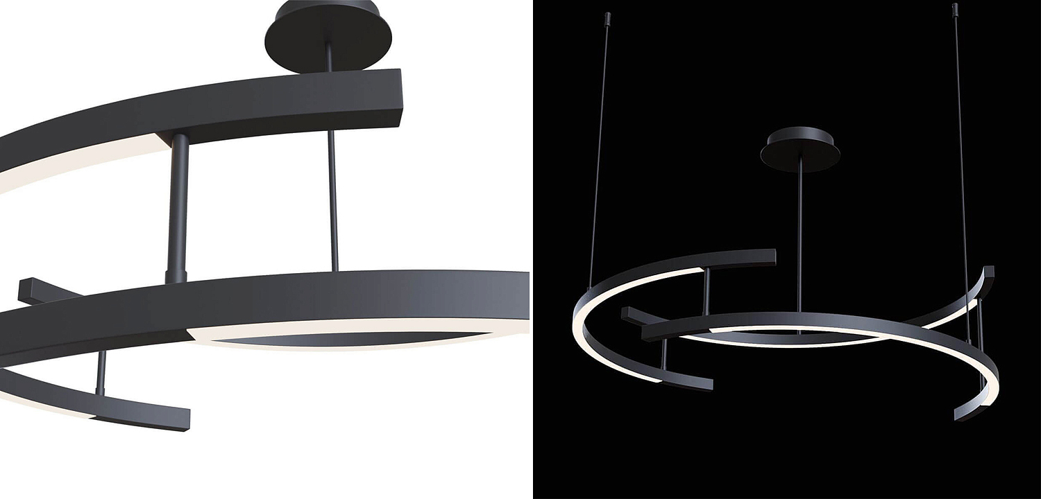 Люстра Smeragde Light Chandelier black arcs Люстра Smeragde Light Chandelier black arcs - Loft-Concept в Тюмени