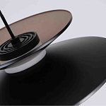 Люстра подвесная с тремя матовыми черными плафонами Obsidian Touch варинант исполнения - 3 | Loft Concept в Тюмени