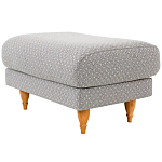 Мягкий пуф на деревянных ножках Garner Pouf Light варинант исполнения - 3 | Loft Concept в Тюмени