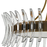 Люстра круглая с прозрачными элементами в форме полумесяца Crescent варинант исполнения - 1 | Loft Concept в Тюмени